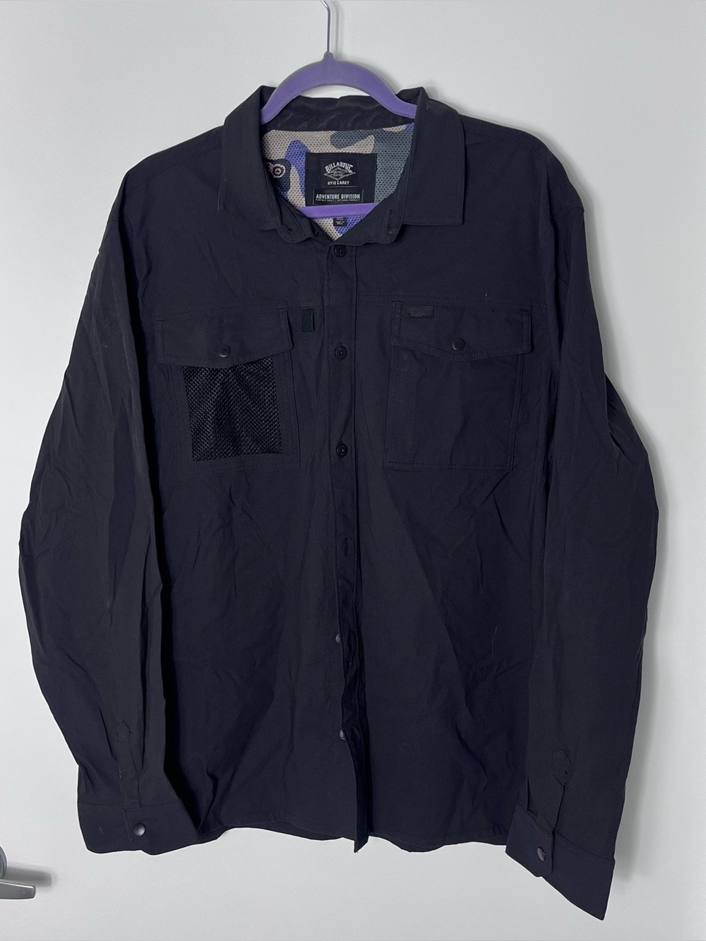 Billabong‎ Adventure Division Otis Surftrek Long Sleeve Shirt Fishing Black XL - Picture 2 of 7